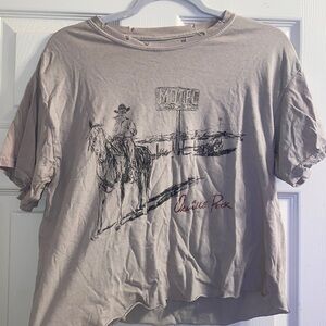 Distressed Western Tee